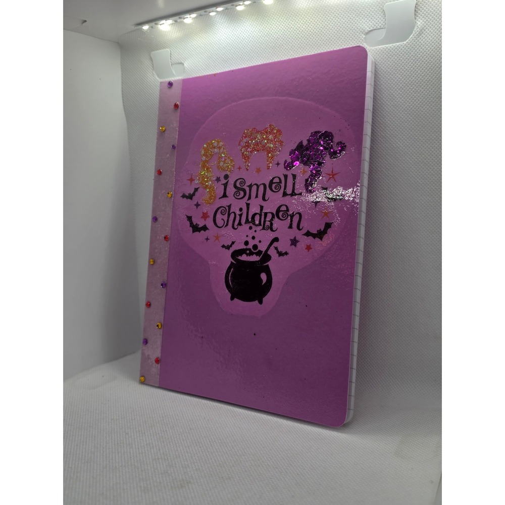 Handmade Hocus Pocus Journal I Smell Children Purple Glitter Notebook Sanderson